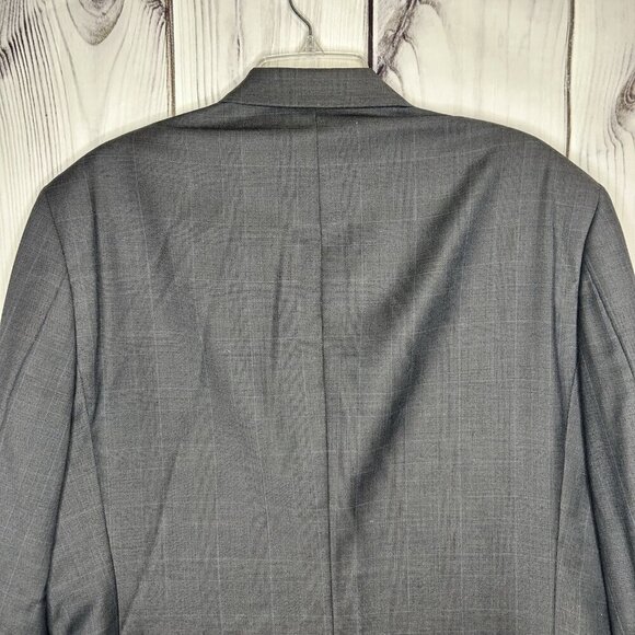 Hart Schaffner Marx Gray Glen Check Sport Coat Blazer 42R Vintage Union Made USA - Picture 5 of 7